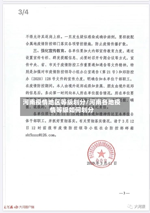 河南疫情地区等级划分/河南各地疫情等级如何划分