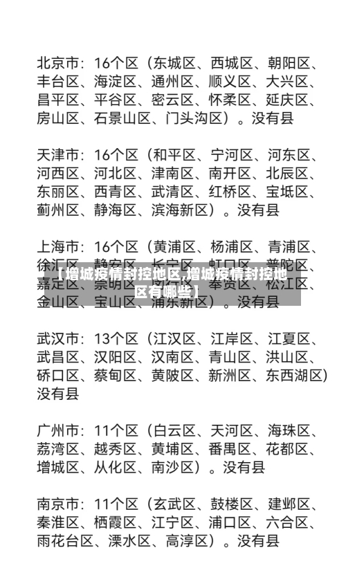 【增城疫情封控地区,增城疫情封控地区有哪些】