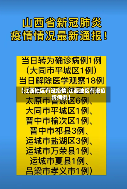 【江西地区有没疫情,江西地区有没疫情病例】-第2张图片