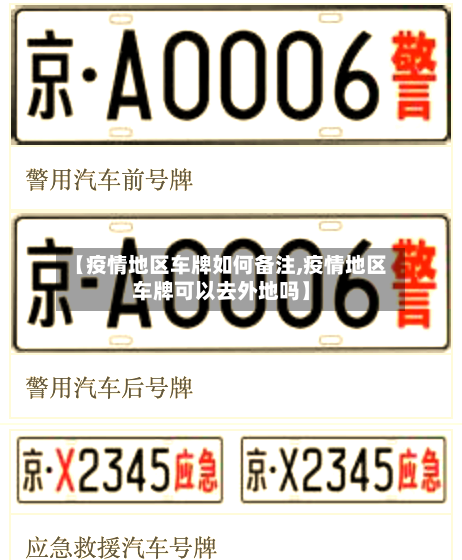 【疫情地区车牌如何备注,疫情地区车牌可以去外地吗】