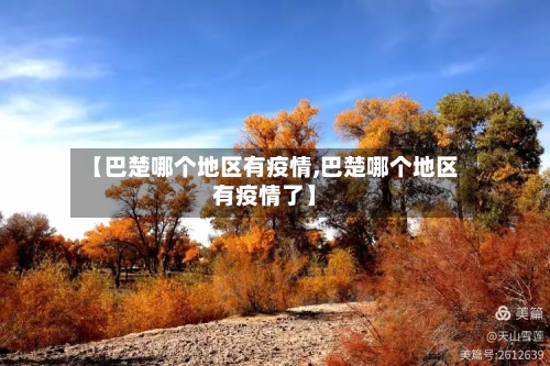 【巴楚哪个地区有疫情,巴楚哪个地区有疫情了】