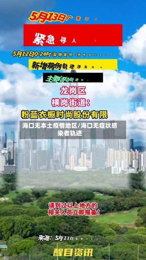 海口无本土疫情地区/海口无症状感染者轨迹
