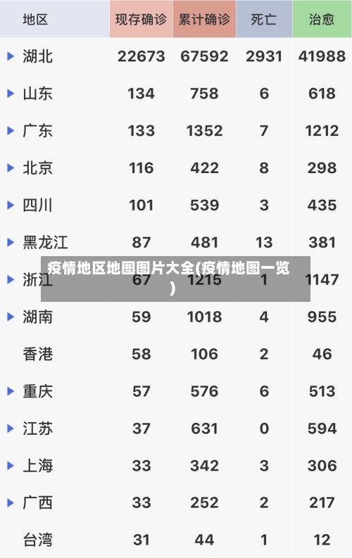 疫情地区地图图片大全(疫情地图一览)