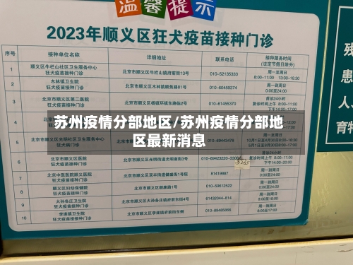 苏州疫情分部地区/苏州疫情分部地区最新消息