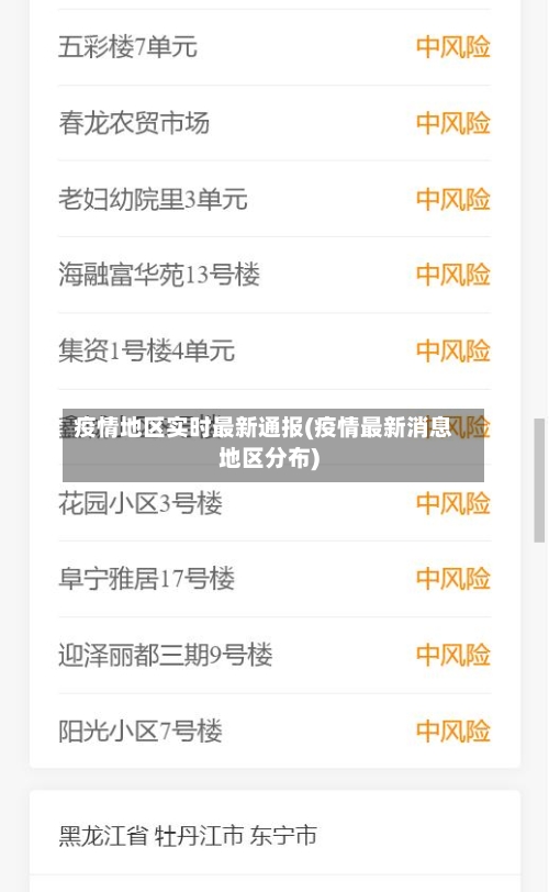 疫情地区实时最新通报(疫情最新消息地区分布)-第2张图片