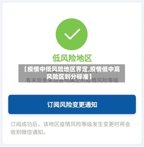 【疫情中低风险地区界定,疫情低中高风险区划分标准】-第2张图片
