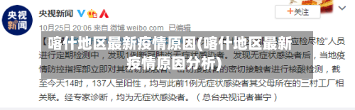 喀什地区最新疫情原因(喀什地区最新疫情原因分析)