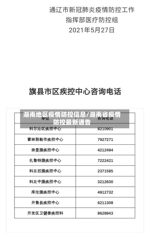 湖南地区疫情防控信息/湖南省疫情防控最新通告