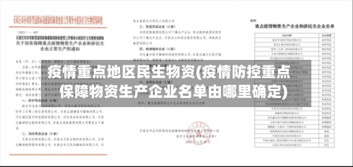疫情重点地区民生物资(疫情防控重点保障物资生产企业名单由哪里确定)