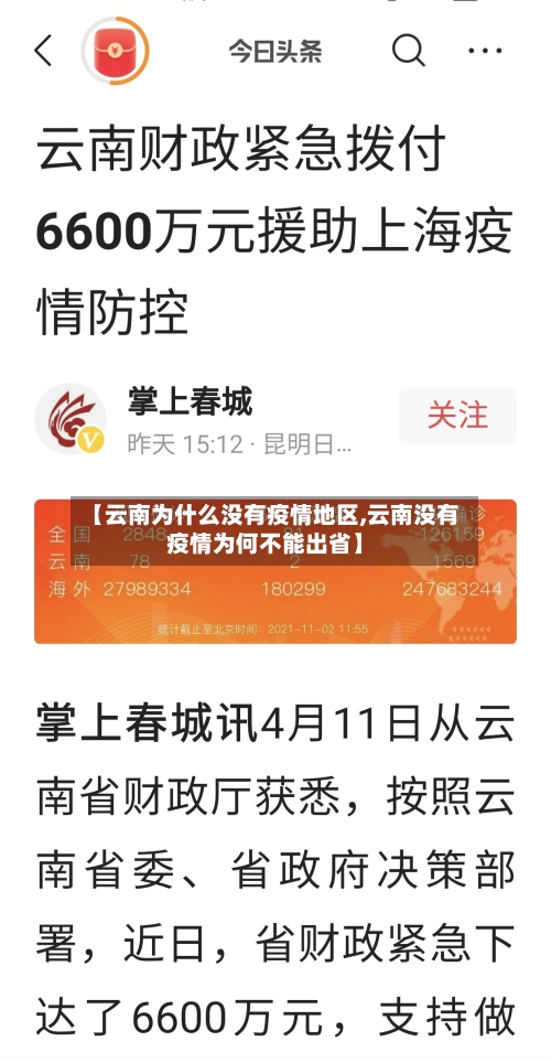 【云南为什么没有疫情地区,云南没有疫情为何不能出省】