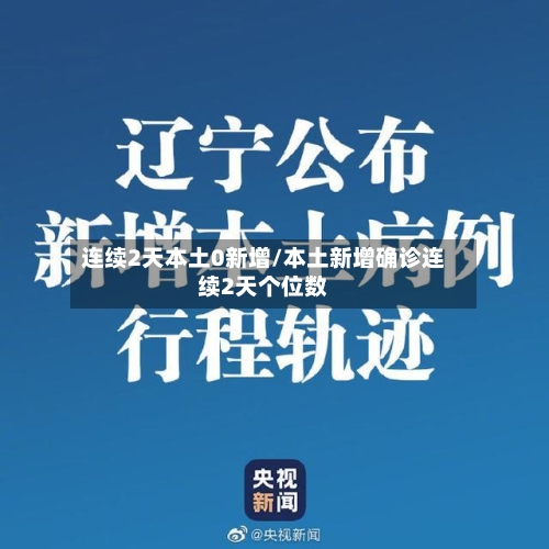 连续2天本土0新增/本土新增确诊连续2天个位数-第2张图片