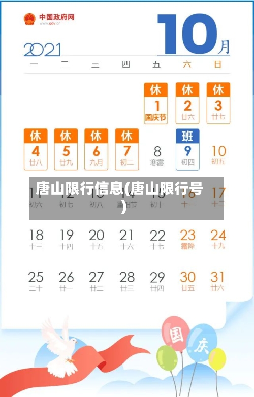 唐山限行信息(唐山限行号)