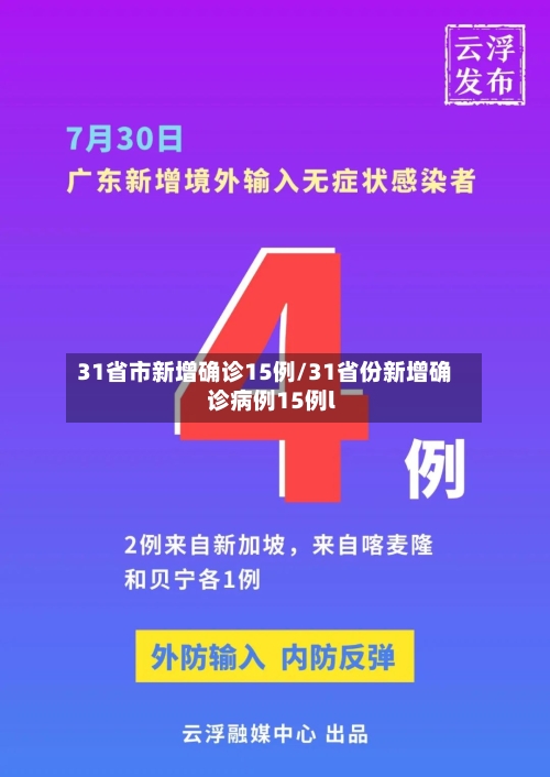 31省市新增确诊15例/31省份新增确诊病例15例l