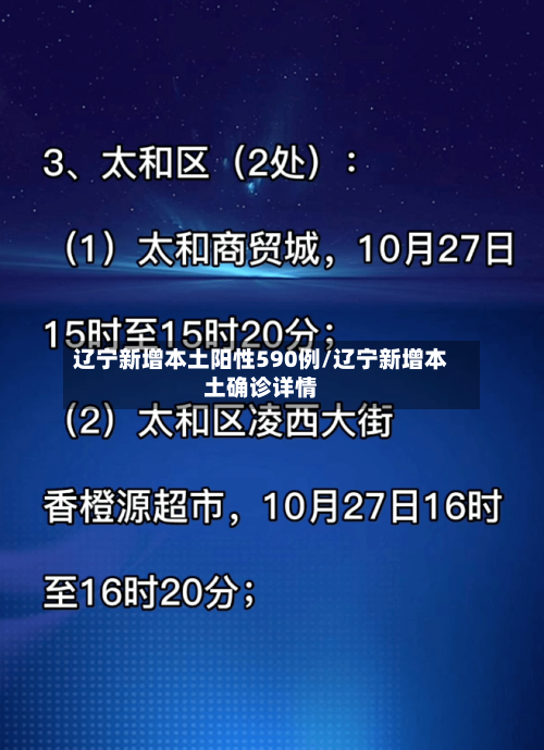 辽宁新增本土阳性590例/辽宁新增本土确诊详情-第2张图片