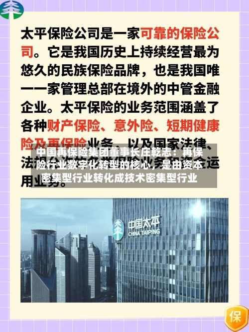 中国再保险集团董事长庄乾志：再保险行业数字化转型的核心，是由资本密集型行业转化成技术密集型行业-第2张图片