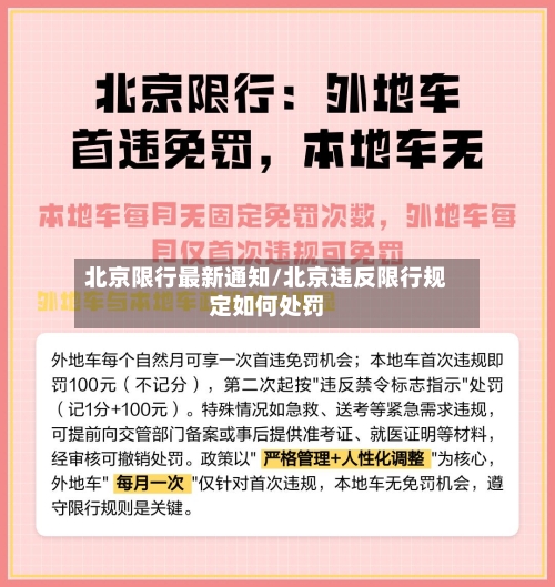 北京限行最新通知/北京违反限行规定如何处罚-第3张图片