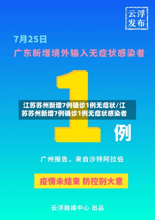 江苏苏州新增7例确诊1例无症状/江苏苏州新增7例确诊1例无症状感染者
