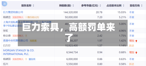巨力索具，高额罚单来了-第3张图片