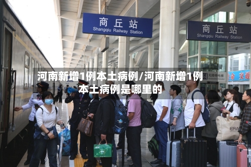河南新增1例本土病例/河南新增1例本土病例是哪里的-第2张图片