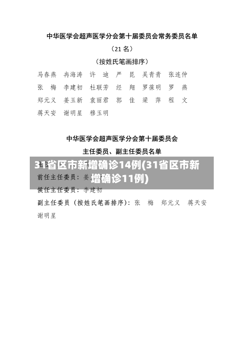 31省区市新增确诊14例(31省区市新增确诊11例)-第2张图片