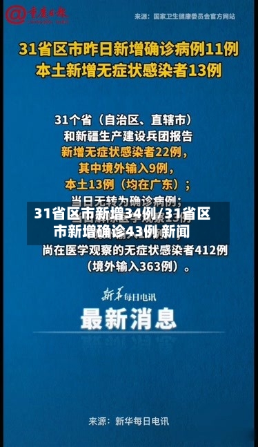 31省区市新增34例/31省区市新增确诊43例 新闻