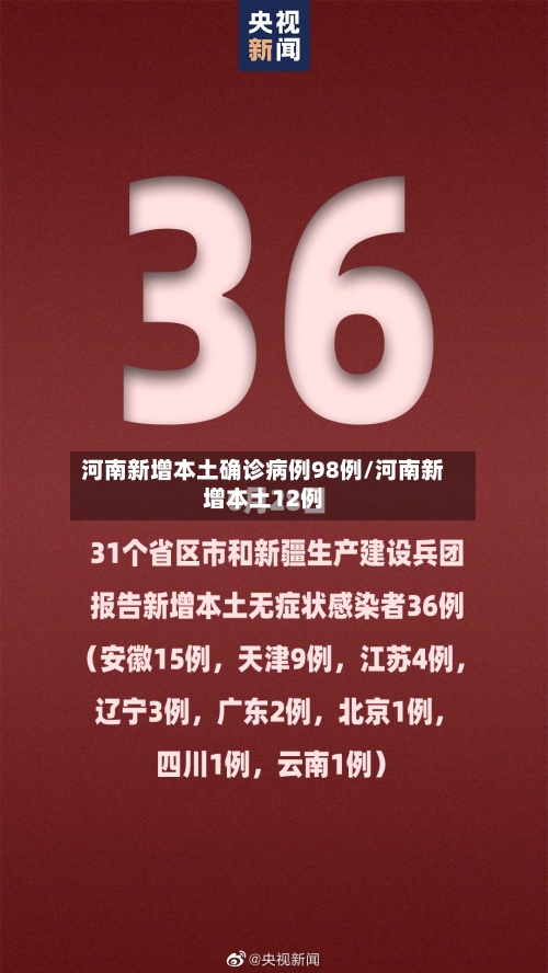 河南新增本土确诊病例98例/河南新增本土12例-第2张图片
