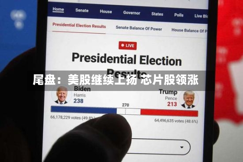 尾盘：美股继续上扬 芯片股领涨