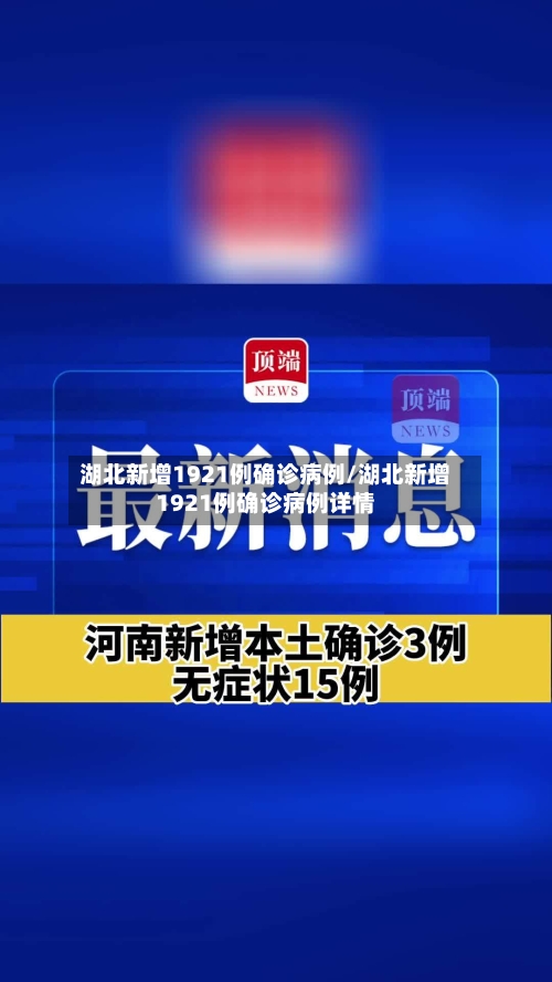 湖北新增1921例确诊病例/湖北新增1921例确诊病例详情