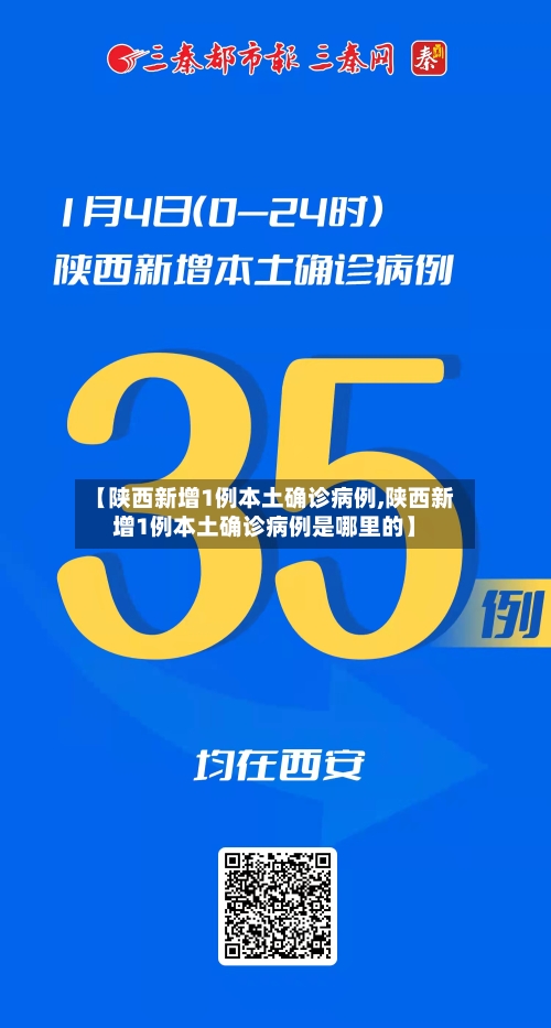 【陕西新增1例本土确诊病例,陕西新增1例本土确诊病例是哪里的】-第2张图片