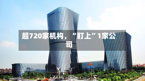 超720家机构，“盯上”1家公司