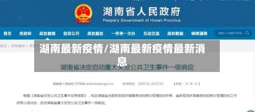 湖南最新疫情/湖南最新疫情最新消息-第3张图片