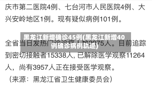 黑龙江新增确诊45例(黑龙江新增40例确诊病例轨迹)-第2张图片
