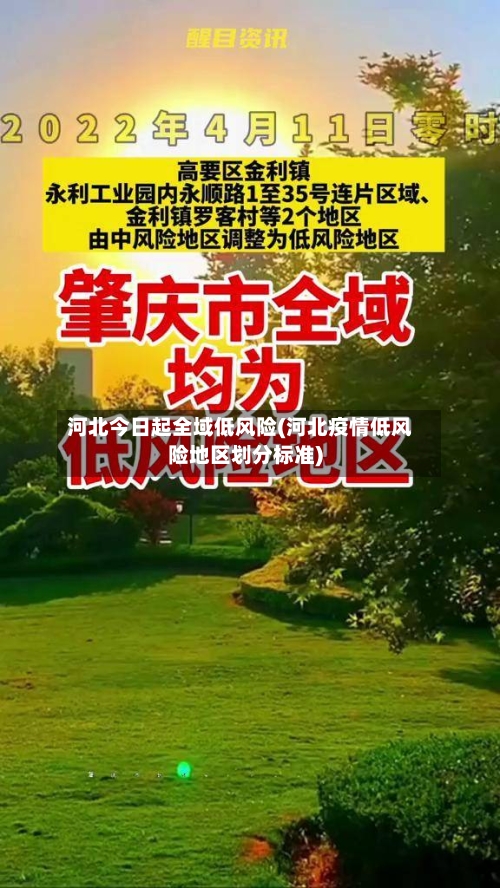 河北今日起全域低风险(河北疫情低风险地区划分标准)