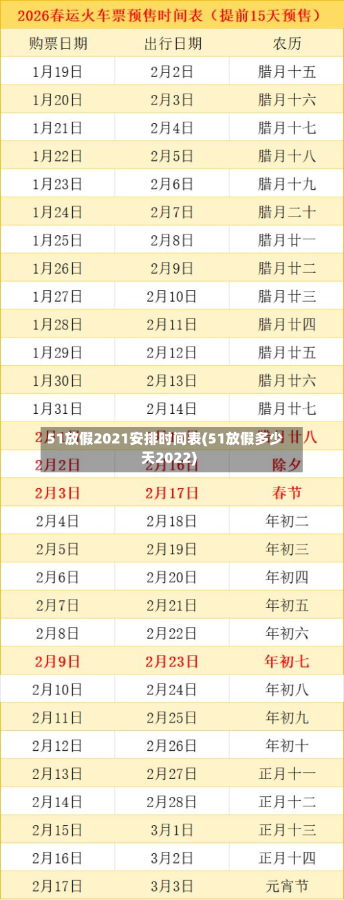 51放假2021安排时间表(51放假多少天2022)-第2张图片
