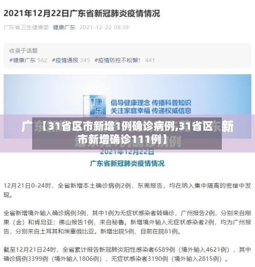 【31省区市新增1例确诊病例,31省区市新增确诊111例】-第3张图片