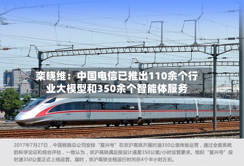 栾晓维：中国电信已推出110余个行业大模型和350余个智能体服务