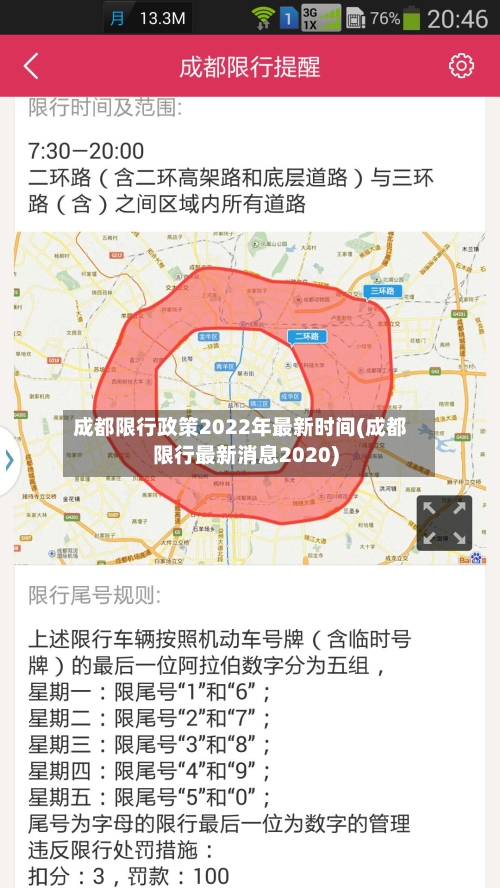 成都限行政策2022年最新时间(成都限行最新消息2020)