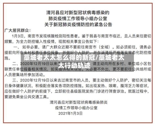 藁城老太太怎么得的新冠/藁城老太太行动轨迹-第3张图片