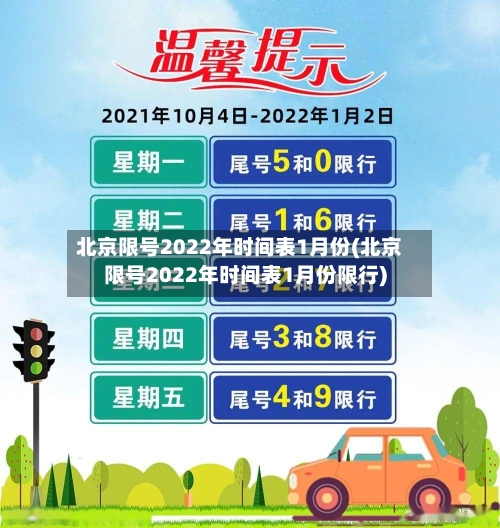 北京限号2022年时间表1月份(北京限号2022年时间表1月份限行)