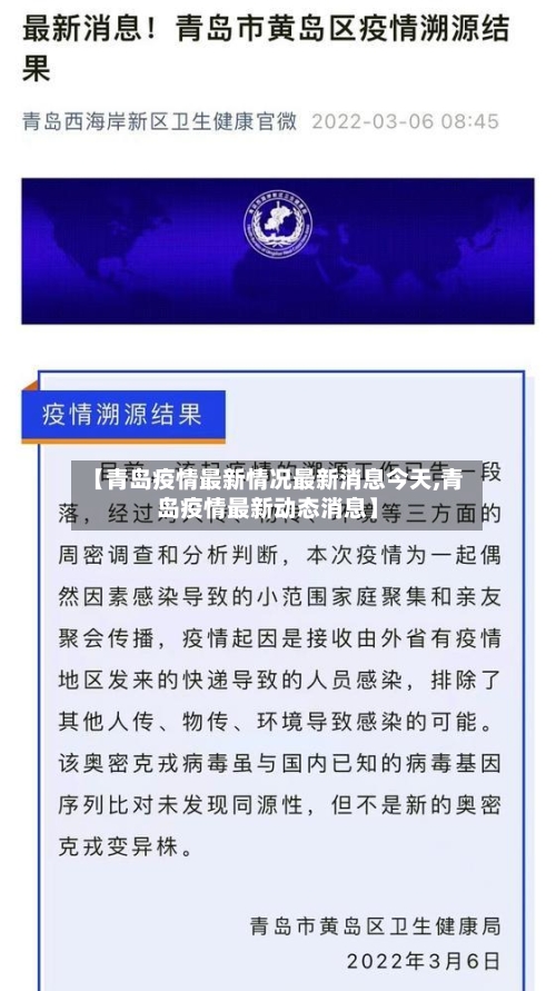 【青岛疫情最新情况最新消息今天,青岛疫情最新动态消息】-第3张图片