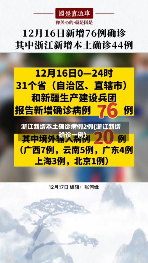 浙江新增本土确诊病例2例(浙江新增确诊一例)-第2张图片