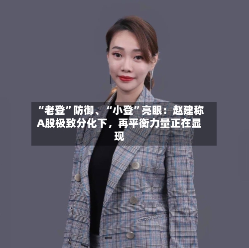 “老登	”防御、“小登”亮眼：赵建称A股极致分化下，再平衡力量正在显现-第2张图片