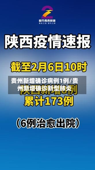 贵州新增确诊病例1例/贵州新增确诊新型肺炎