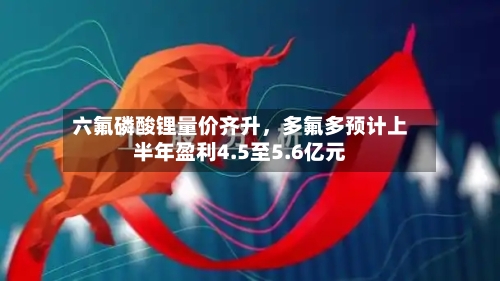 六氟磷酸锂量价齐升，多氟多预计上半年盈利4.5至5.6亿元-第2张图片