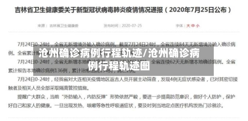 沧州确诊病例行程轨迹/沧州确诊病例行程轨迹图