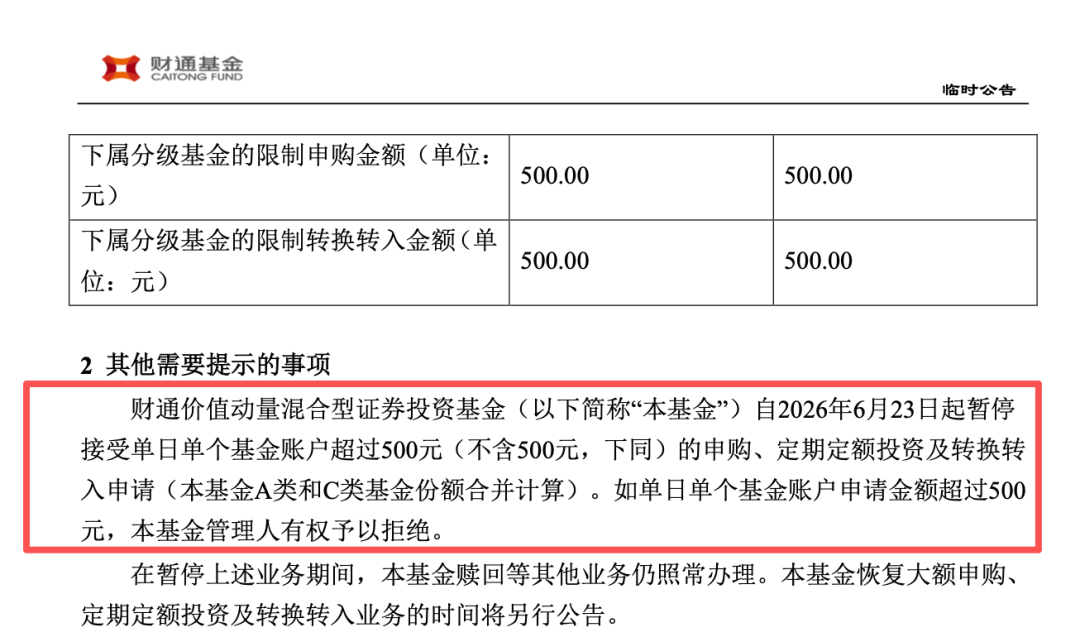 金梓才	，旗下多只基金一起限购！